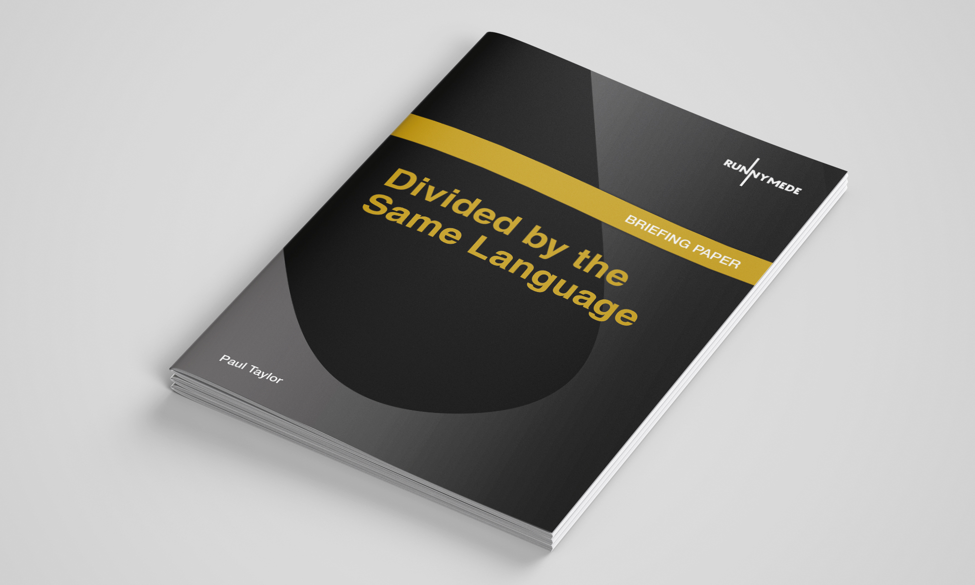 Runnymede report cover design